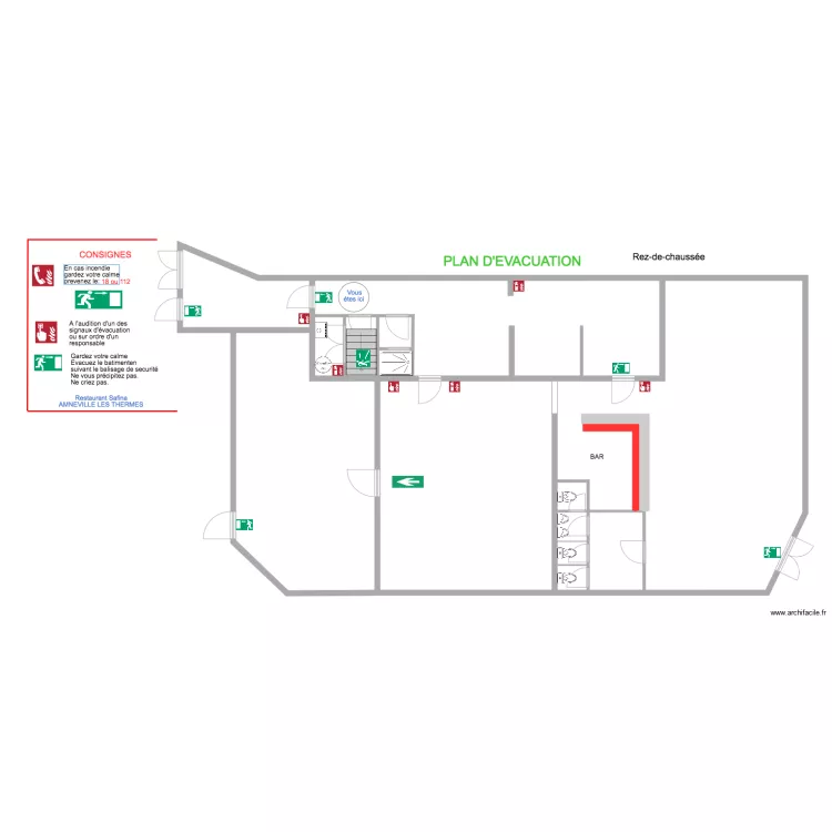 restaurant 4. Plan de 