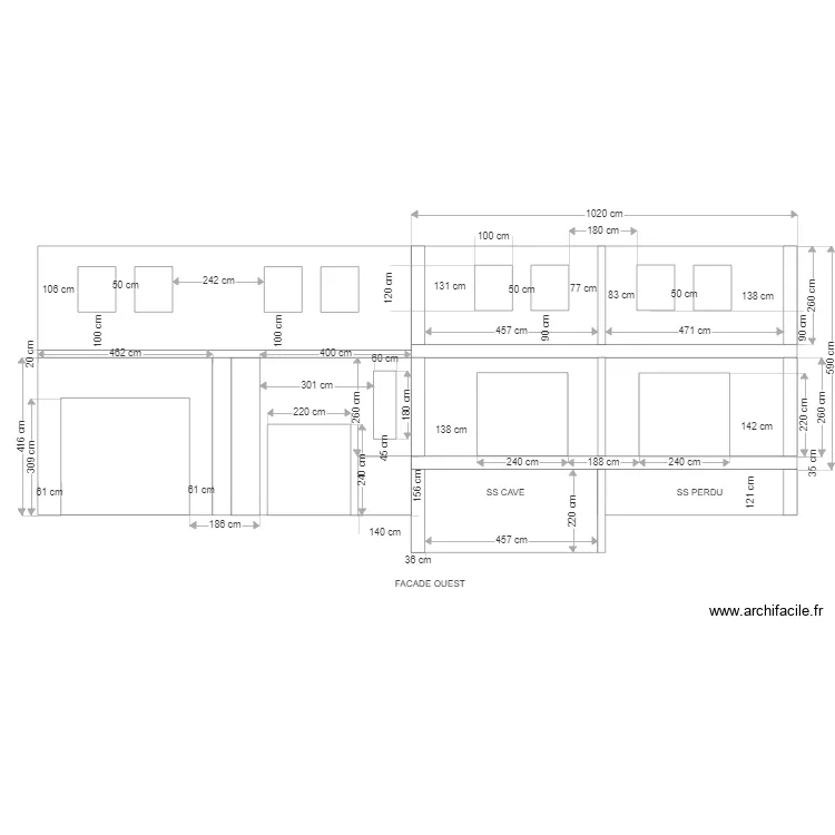CM OUEST EXT. Plan de 