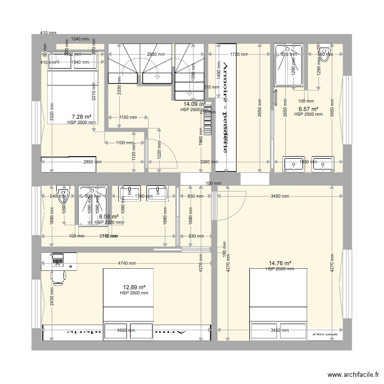 104 Etage 1 . Plan de 0 pièce et 0 m2