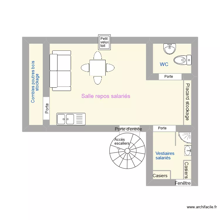 4 étage LHSS. Plan de 4 étage LHSS. Plan de