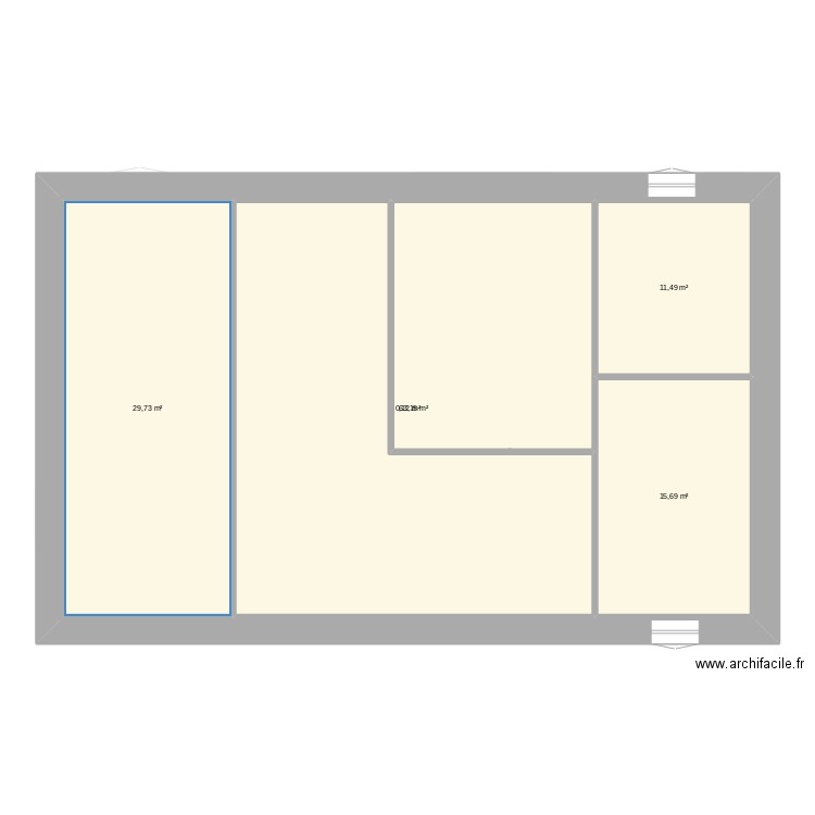 Remi final. Plan de 11 pièces et 361 m2