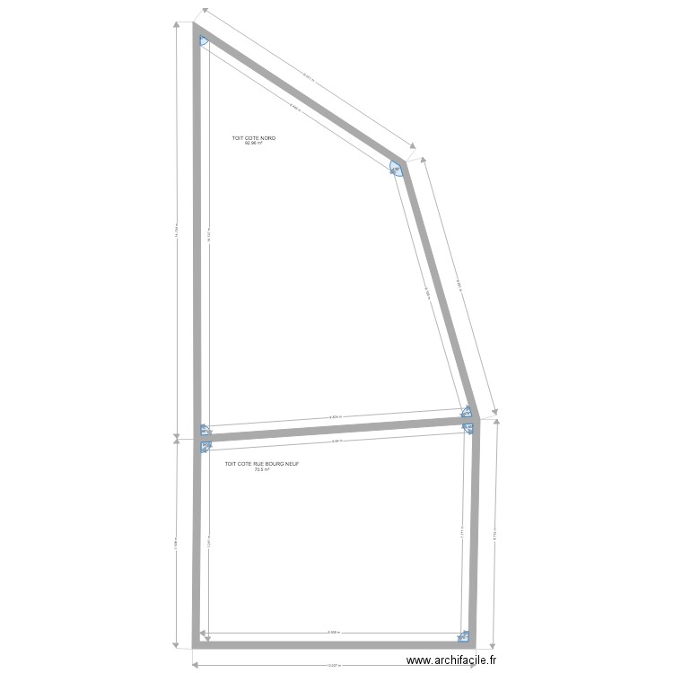 TOIT SALON SANS VELUX. Plan de 0 pièce et 0 m2