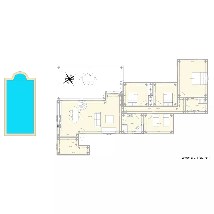 villa trova. Plan de 