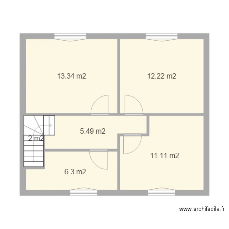 DAVID 1ER etage. Plan de 0 pièce et 0 m2