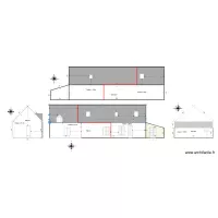 plan apr&egrave;s transformation garage en habitation