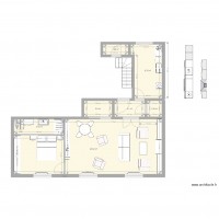 Appartement T3 avec SdB et Chambre et salon et cuisine