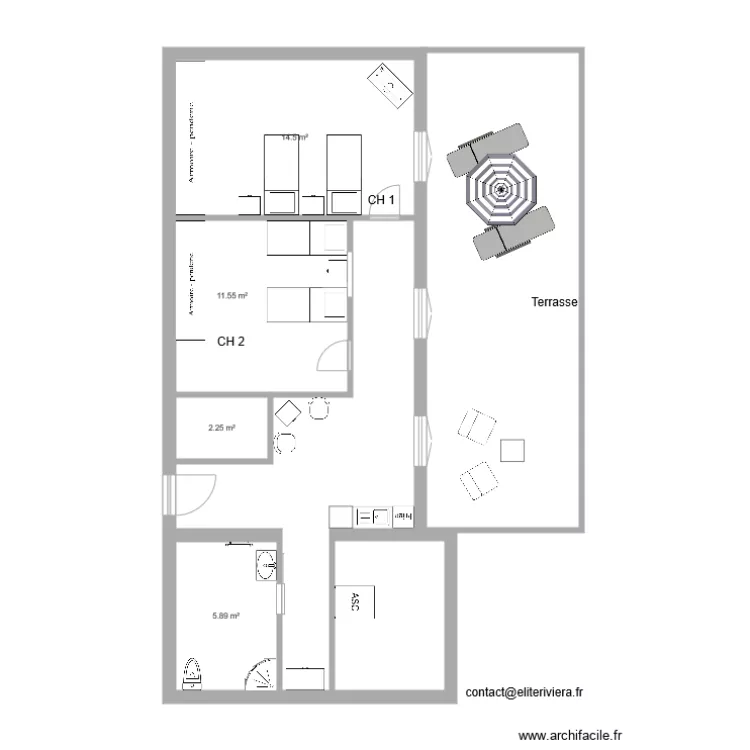 JULIA 1er ETAGE. Plan de 