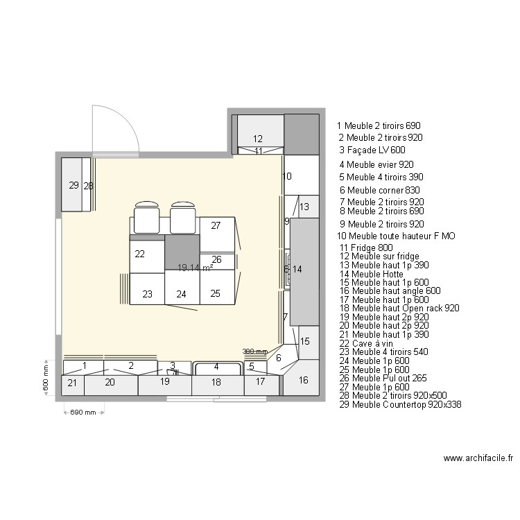 Villa CIMIEZ. Plan de 0 pièce et 0 m2