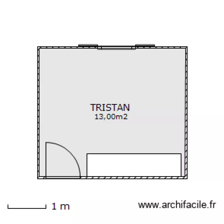 CHAMBRE TRISTAN. Plan de CHAMBRE TRISTAN. Plan de