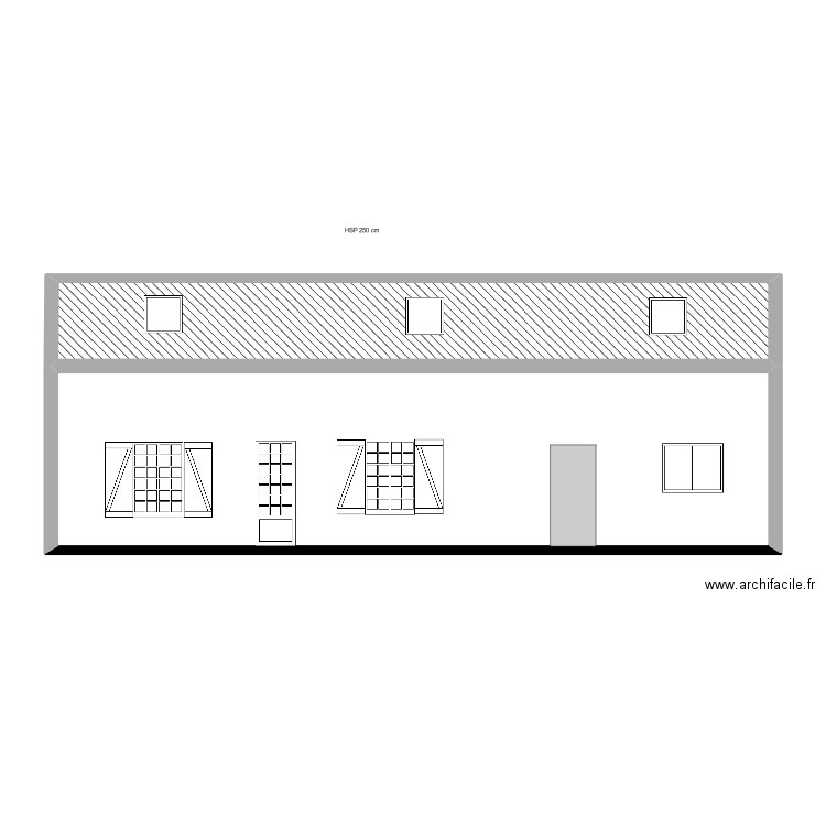 Facade SO APRES. Plan de 0 pièce et 0 m2