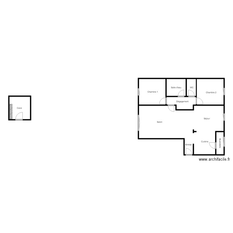 GRIMAULT ET LEBRUN. Plan de 0 pièce et 0 m2