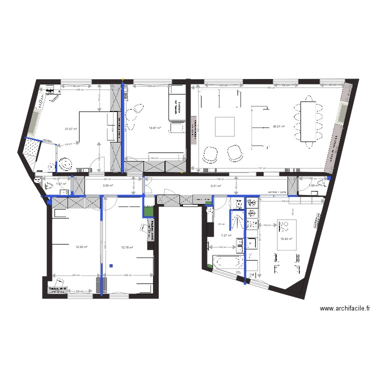 plan projet chateau neuilly PROJET 11. Plan de 0 pièce et 0 m2