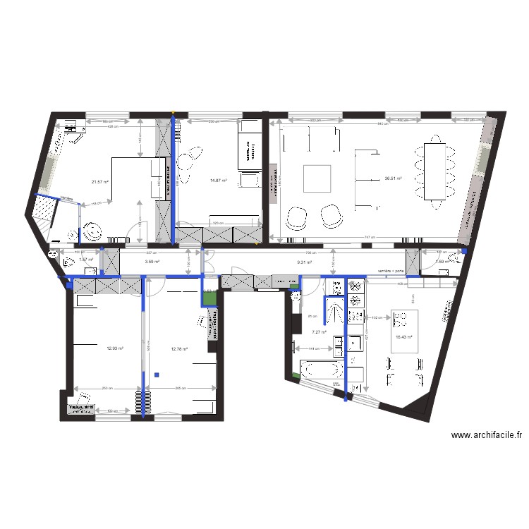 plan projet chateau neuilly PROJET 11. Plan de 0 pièce et 0 m2