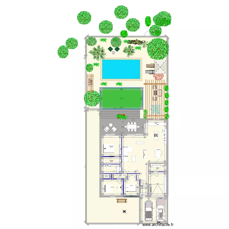 maison cabriere avec jardin. Plan de maison cabriere avec jardin. Plan de