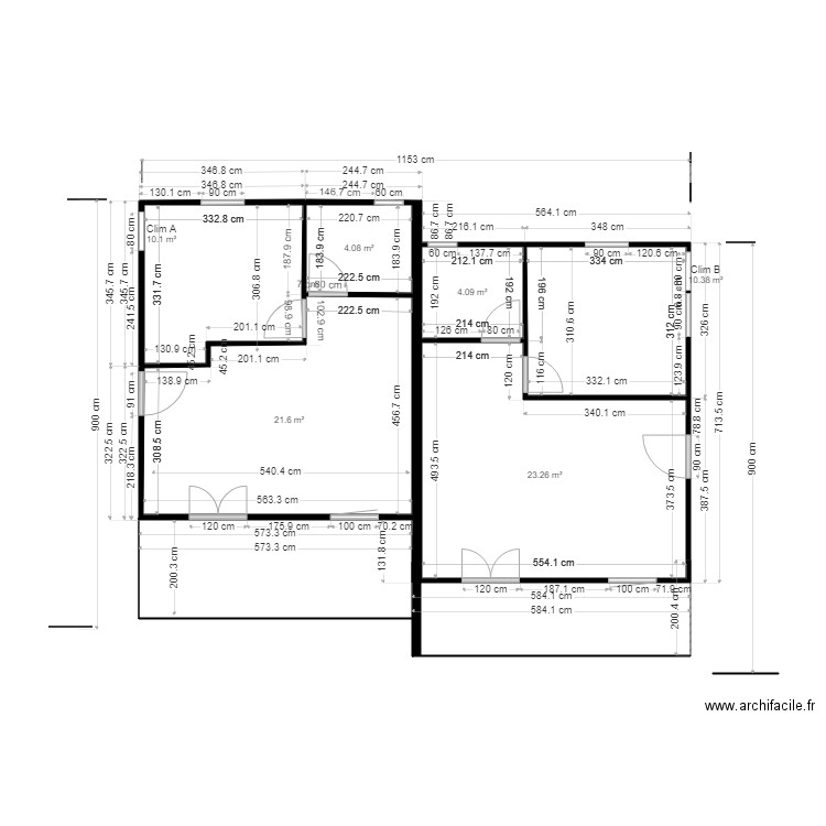 Projet Babin. Plan de 0 pièce et 0 m2