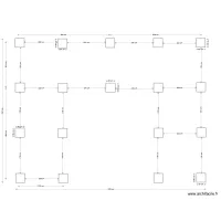 Plan fondations 4 modulaires