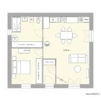 chambre devant porte chambre sur salle amengt SB