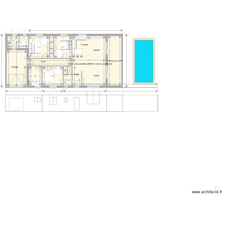 PLAN TYPE MAISON CONSTRUCTION. Plan de 0 pièce et 0 m2