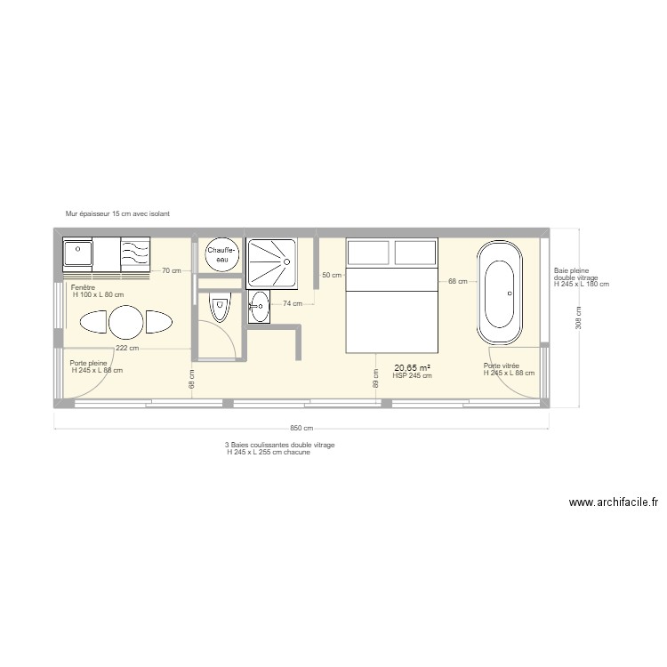 HOUSSE BOAT. Plan de 0 pièce et 0 m2