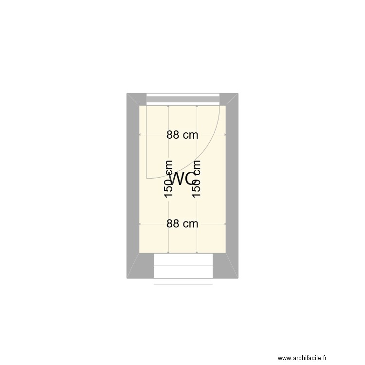 W.C. Plan de 0 pièce et 0 m2
