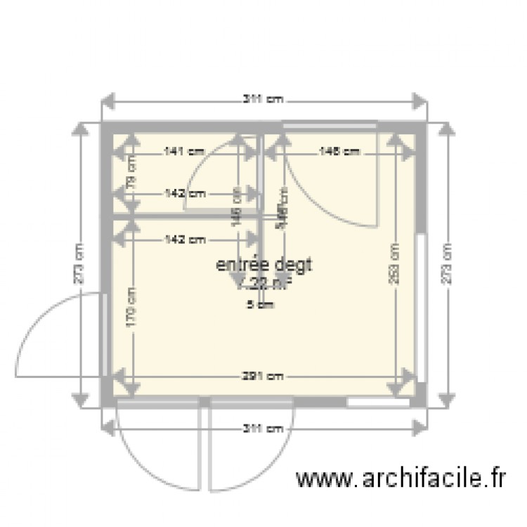 entrée degagt. Plan de 0 pièce et 0 m2