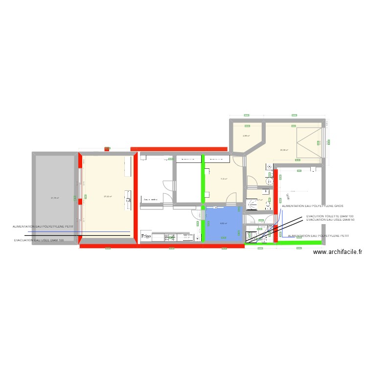 tonnaraEVAC ET ALIMENTATION EAU. Plan de 0 pièce et 0 m2