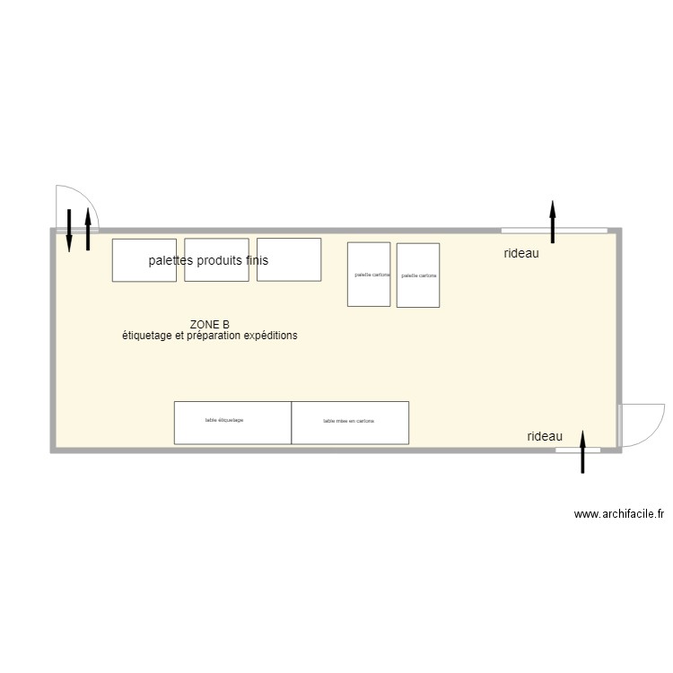 aménagement ZONE B rev 231018. Plan de 0 pièce et 0 m2