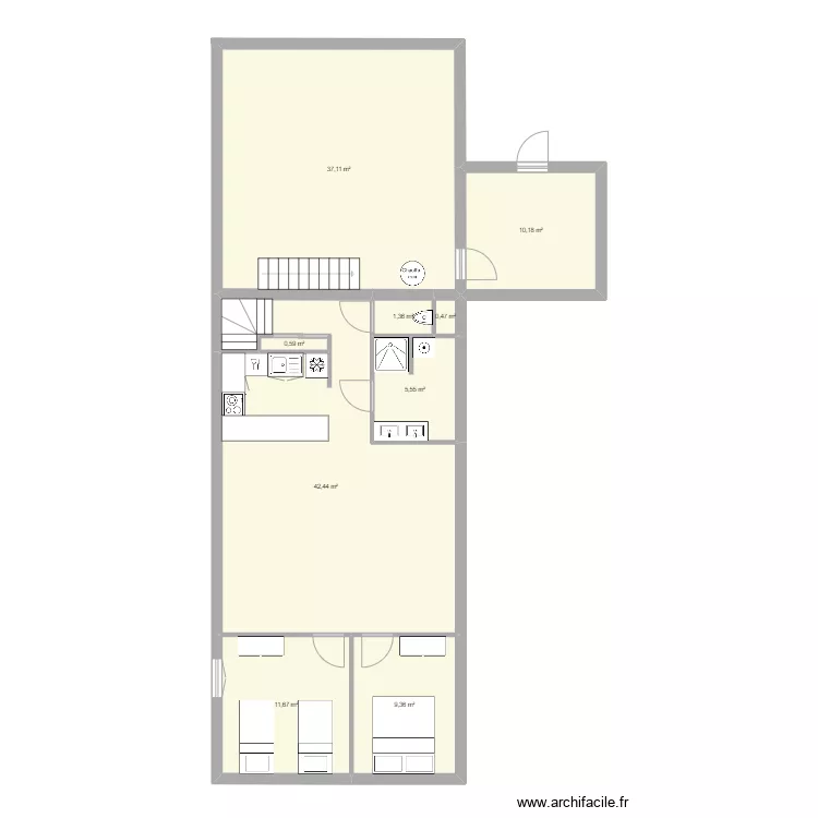 Rethondes Etage petite maison. Plan de Rethondes Etage petite maison. Plan de