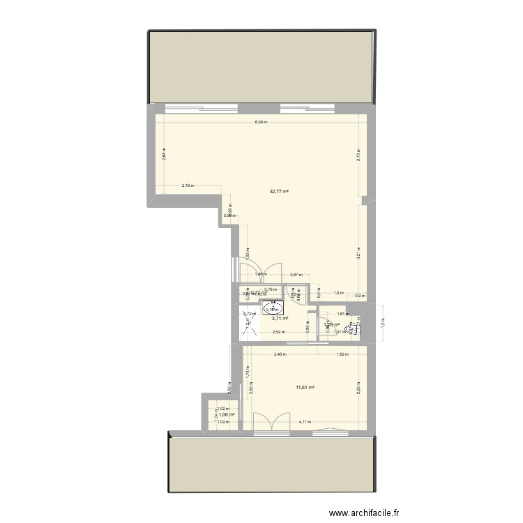 12 VIOLET 30 11 2024. Plan de 6 pièces et 51 m2