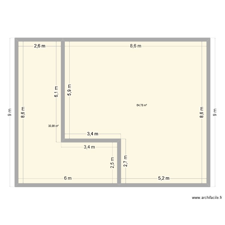 ABRIS DE JARDIN. Plan de 2 pièces et 96 m2