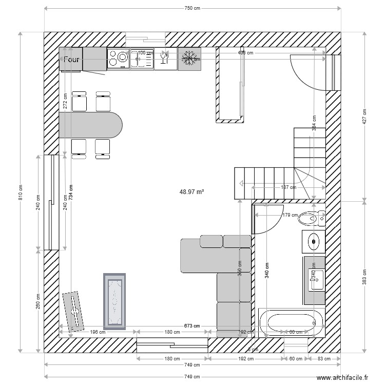1er etage murs et isolation 2. Plan de 0 pièce et 0 m2