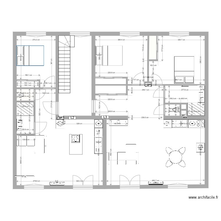 corcieux 1er Etage NOUVEAU 4 . Plan de 0 pièce et 0 m2