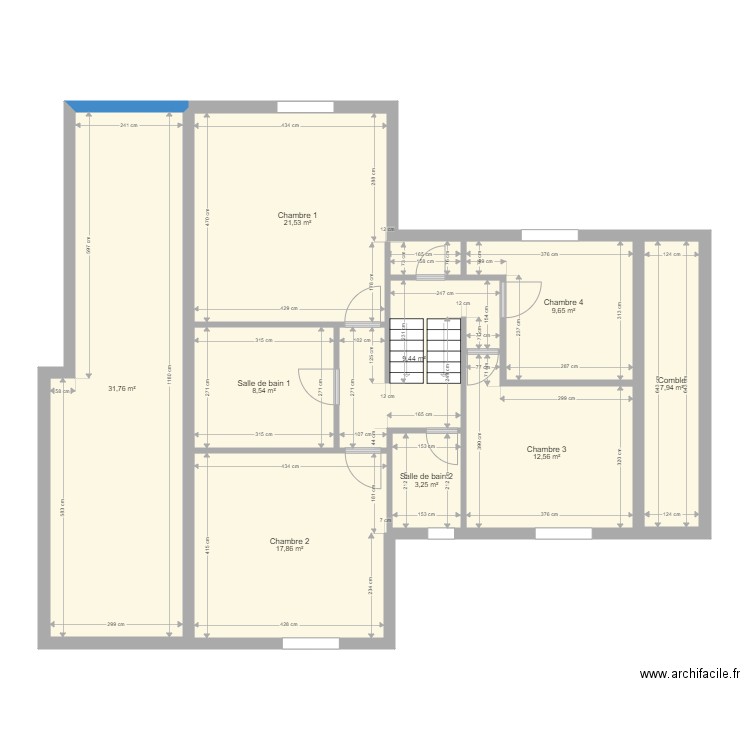 1er etage v1. Plan de 0 pièce et 0 m2