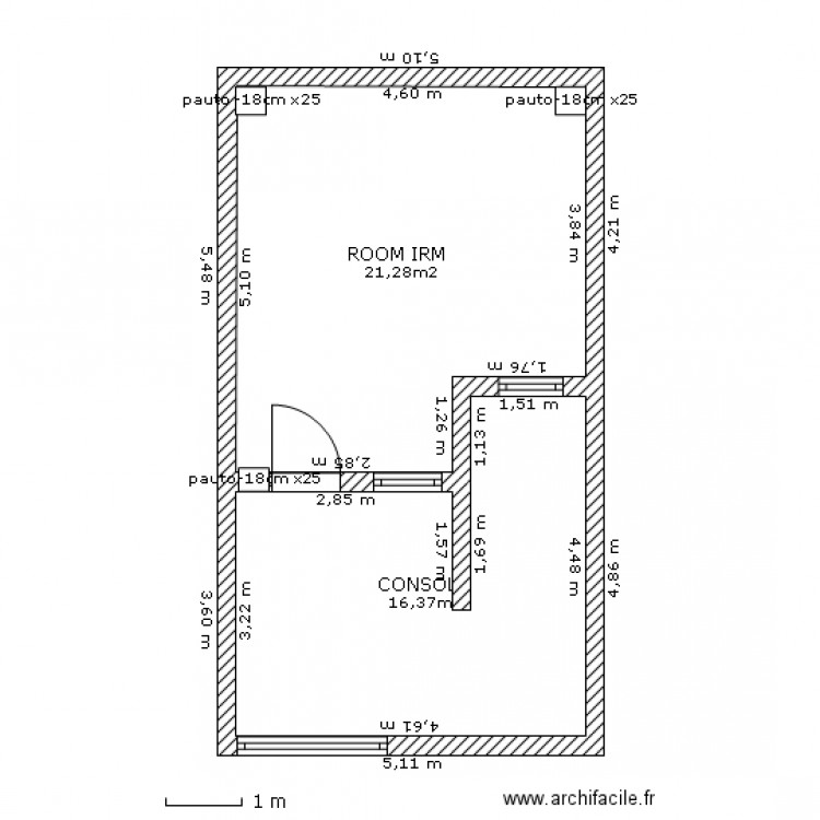 PLAN SALLE IRM CLINIQUE RAHMA . Plan de 0 pièce et 0 m2