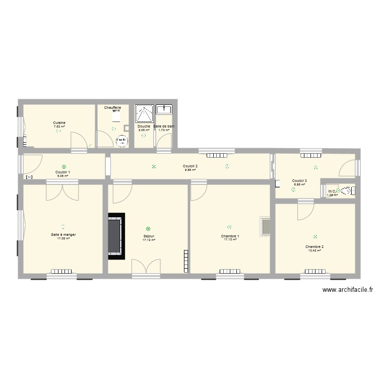 Blérancourt. Plan de 0 pièce et 0 m2