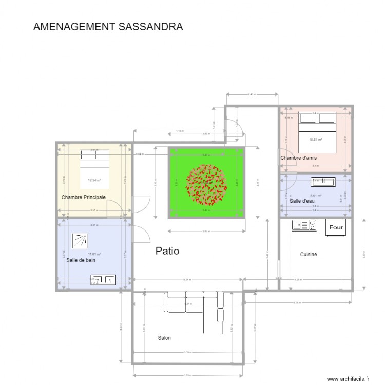 Rénovation Sassandra ETAGE. Plan de 0 pièce et 0 m2