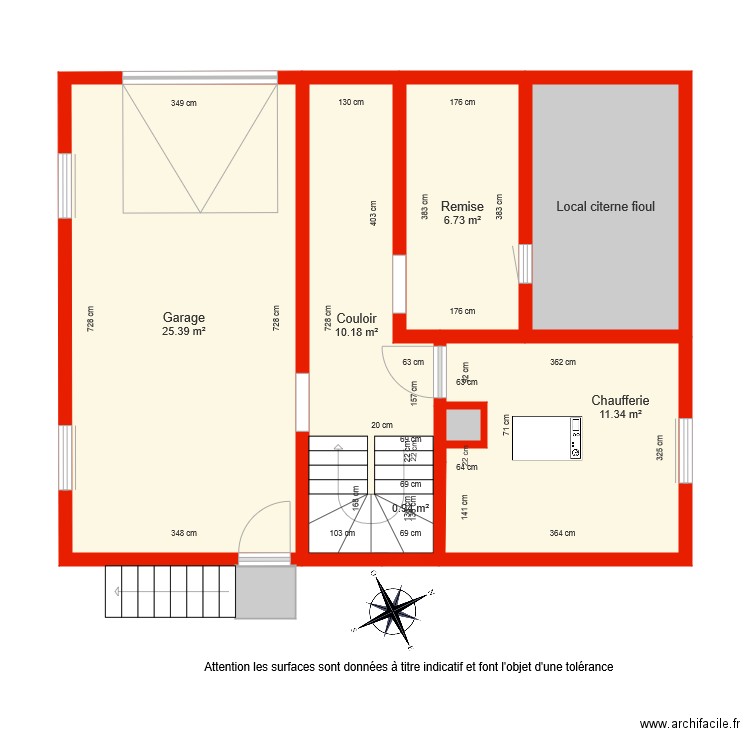 BI 3902 sous sol côté. Plan de 0 pièce et 0 m2