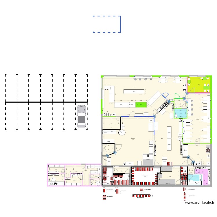 Projet Euromaster avec Vestiaires 3. Plan de 0 pièce et 0 m2