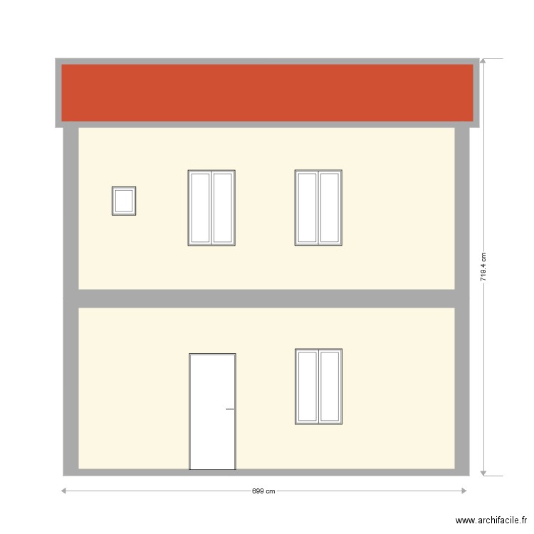 FACADE. Plan de 0 pièce et 0 m2