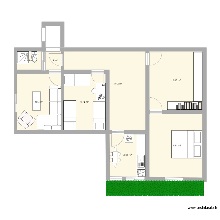 maison ANA. Plan de 0 pièce et 0 m2