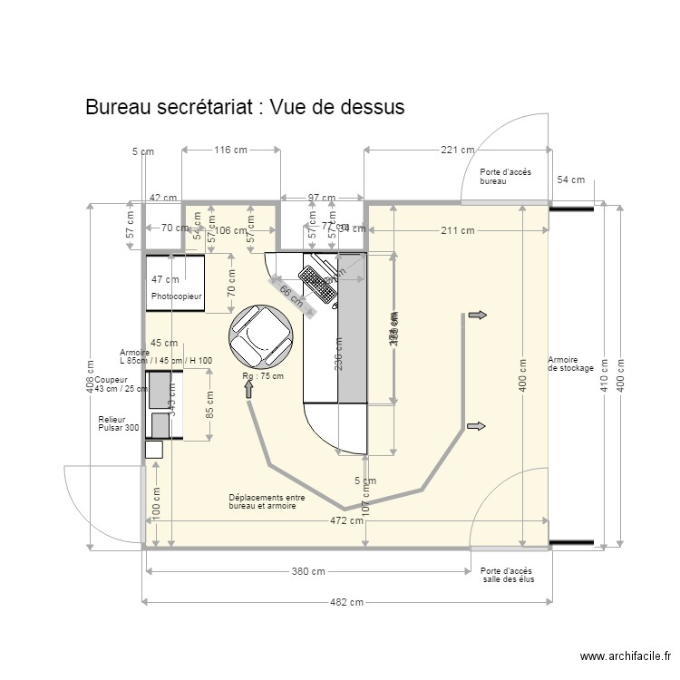 MAIRIE DE DALOU. Plan de 0 pièce et 0 m2