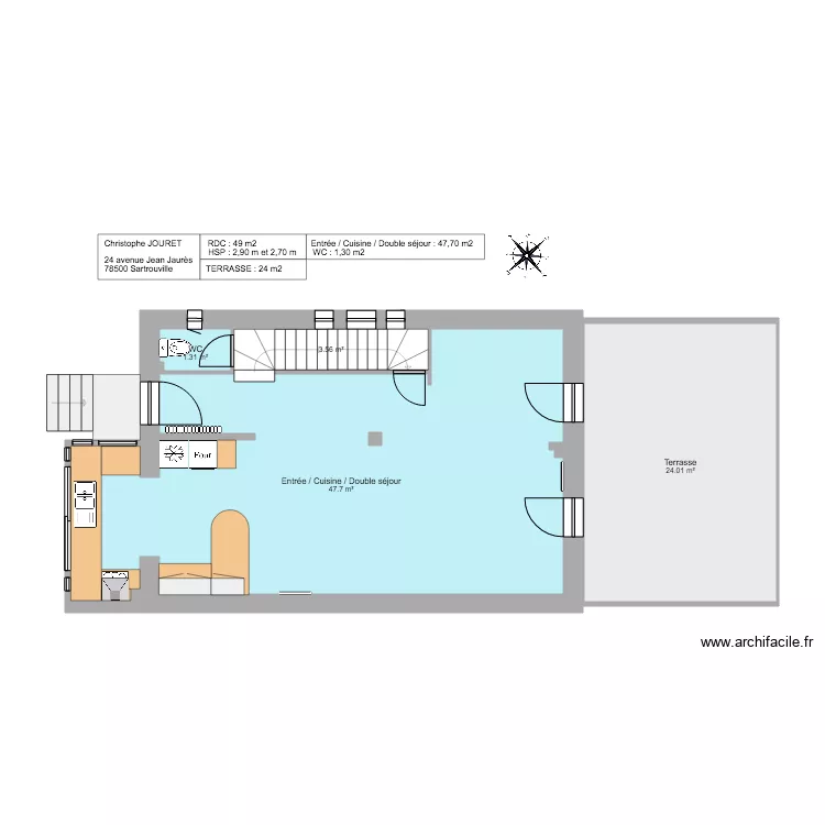 Jean Jaures RDC. Plan de 