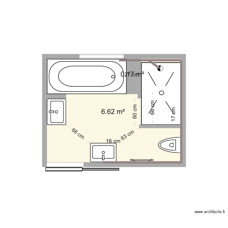 SDB 303 bis. Plan de 0 pièce et 0 m2