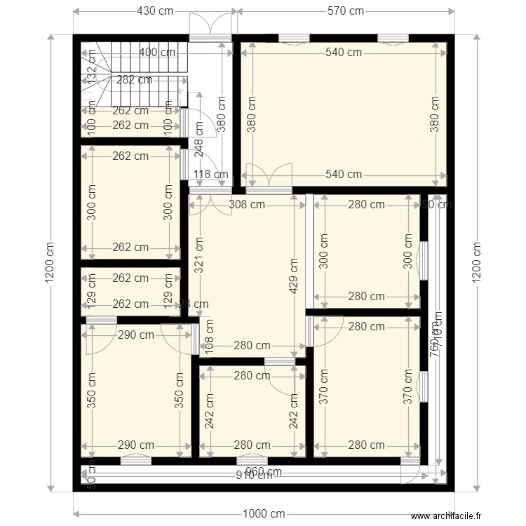 Adama Fall 10x12 V1 clien. Plan de 0 pièce et 0 m2