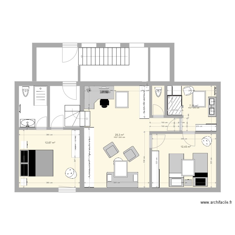 ÉTAGE sdb1. Plan de 0 pièce et 0 m2