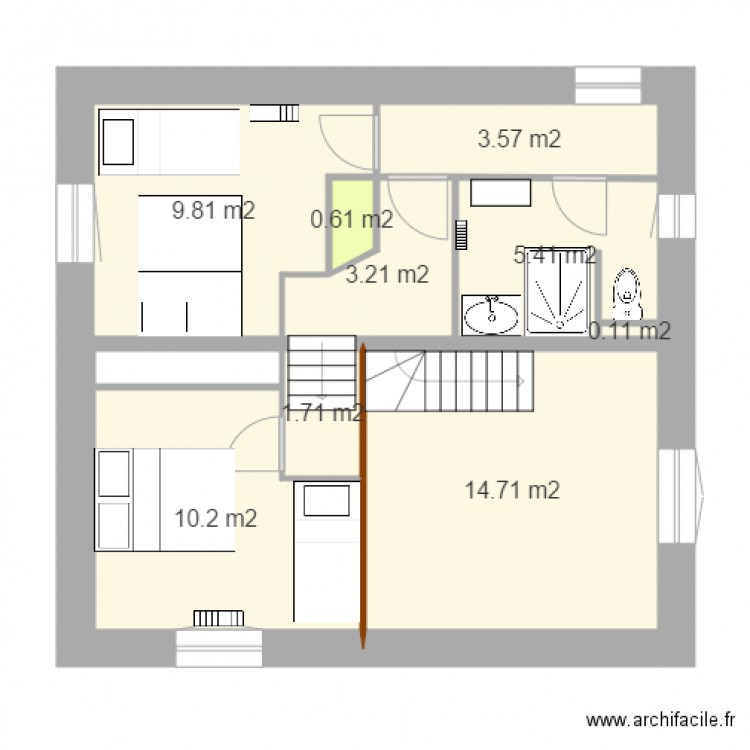 grange V17 1 er étage 28 aout. Plan de 0 pièce et 0 m2