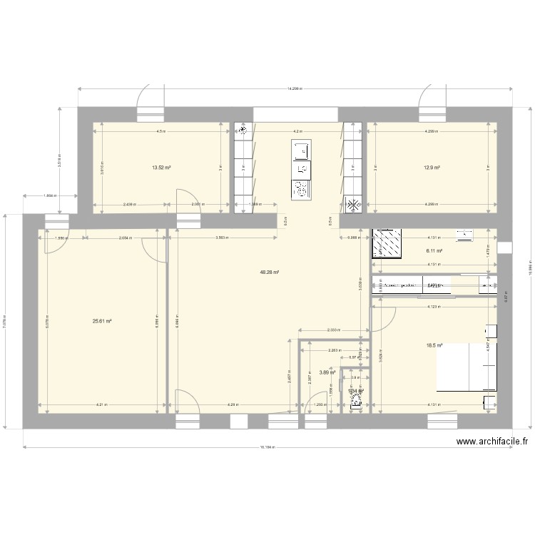 plan n1 nouvelle maison rdch 3. Plan de 0 pièce et 0 m2