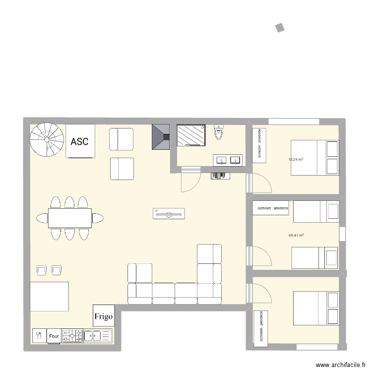 Maison vacances cousin.e.s. Plan de 0 pièce et 0 m2