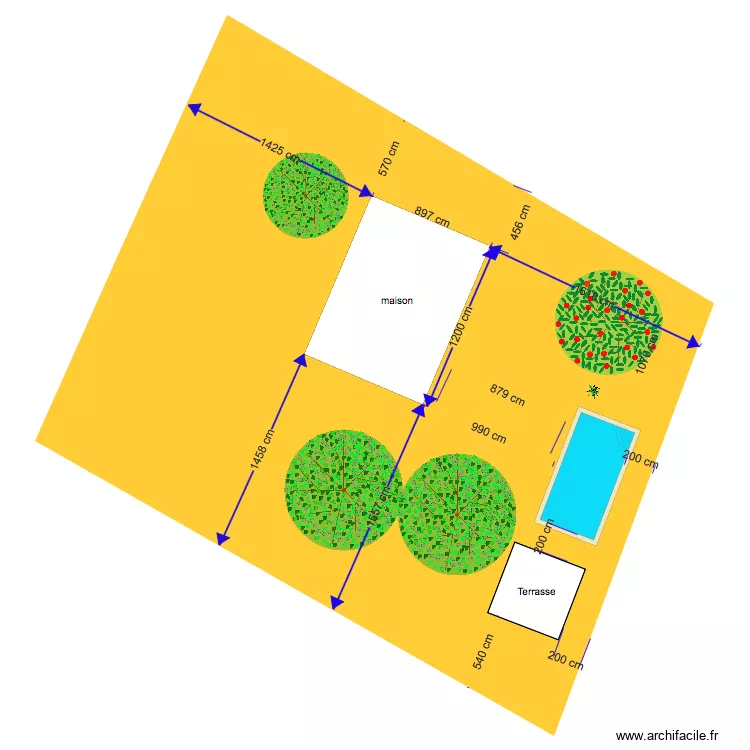 Piscine4. Plan de 