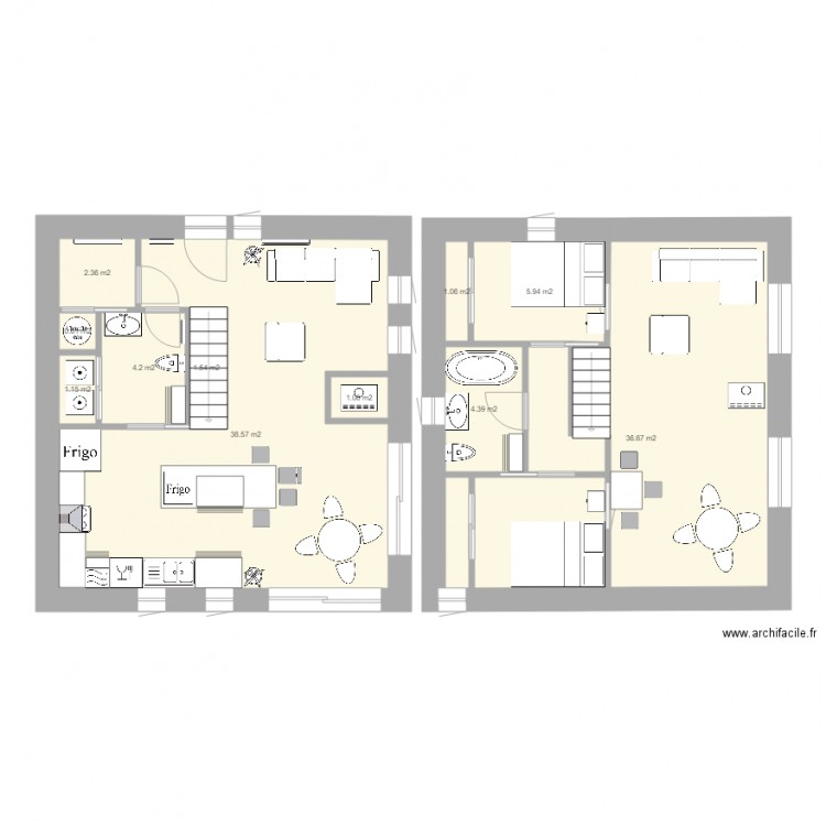 Maison CathetAlex FP. Plan de 0 pièce et 0 m2